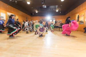 Children dancing at Dia de la Raza
